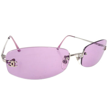 CHANEL Sunglasses Eyewear Purple 97596