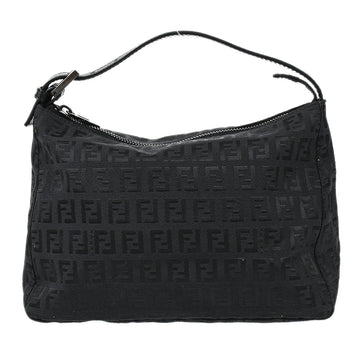 FENDI Zucchino Handbag Black 97628