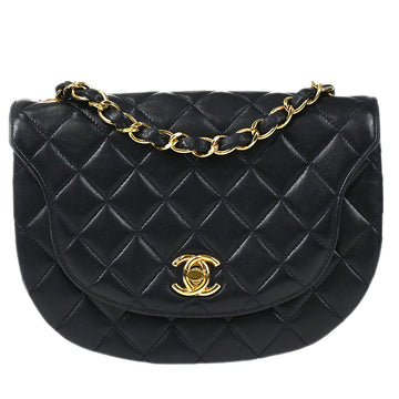 CHANEL Chain Shoulder Bag Navy Lambskin 97647