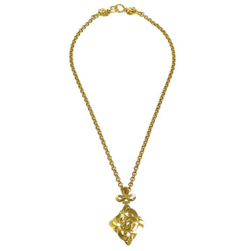 CHANEL Gold Chain Pendant Necklace 97P 66403