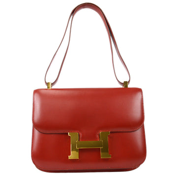 Hermes Constance 3 Chevre Moutard Rose Shoulder Bag Women's