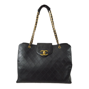 CHANEL 1996-1997 Cosmoline Supermodel Black Calf 77046