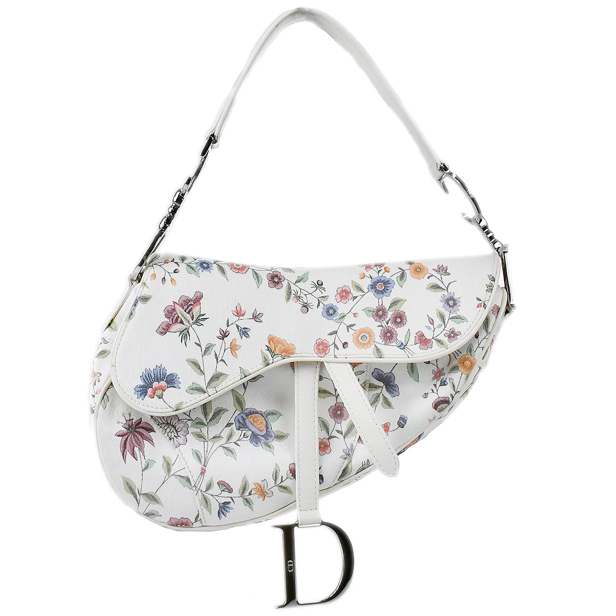 Dior saddle discount bag floral