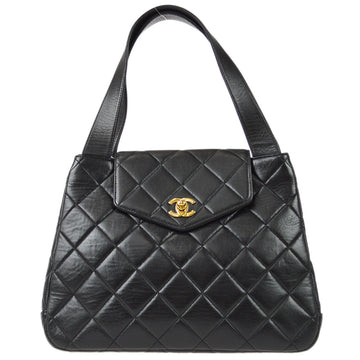 CHANEL 1996-1997 Handbag Black Lambskin 87852