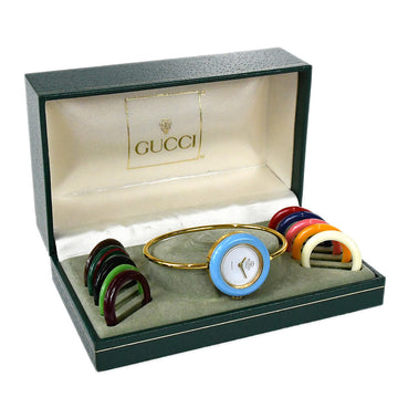 GUCCI Change Bezel Chameleon Watch Gold 67786