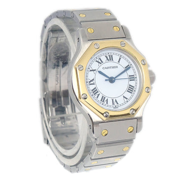 CARTIER Santos Octagon Watch Self-winding SS 18KYG 78241