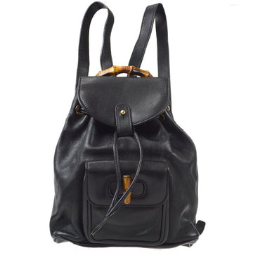 GUCCI Bamboo Backpack Black 97721