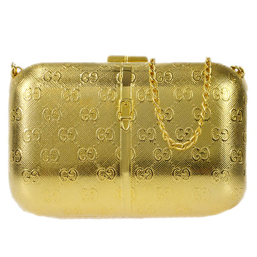 GUCCI GG Evening Bag Gold 97818