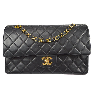 CHANEL 1997-1999 Classic Double Flap Small Black Lambskin 88185