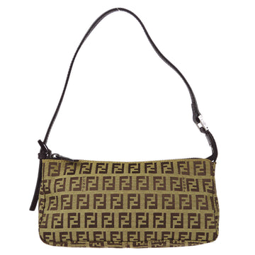 FENDI Zucchino Handbag Beige 97785