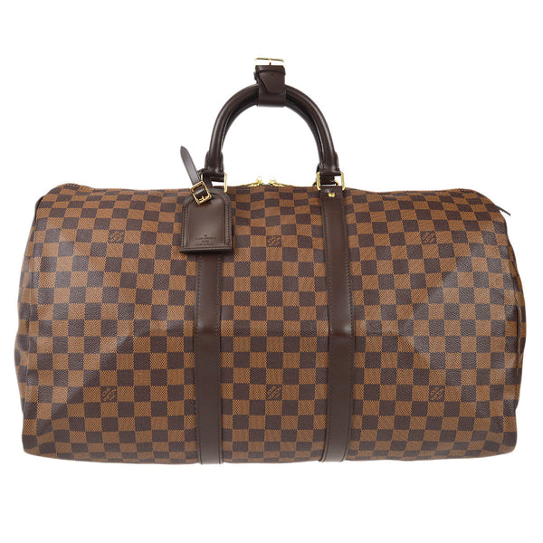 LOUIS VUITTON Damier Azur Keepall Bandouliere 55 Travel Bag - 30% Off