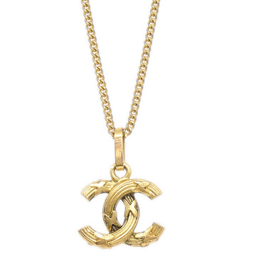 CHANEL Mini CC Charm Gold Chain Pendant Necklace 78645