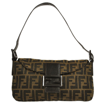 FENDI Zucca Handbag Brown 68587