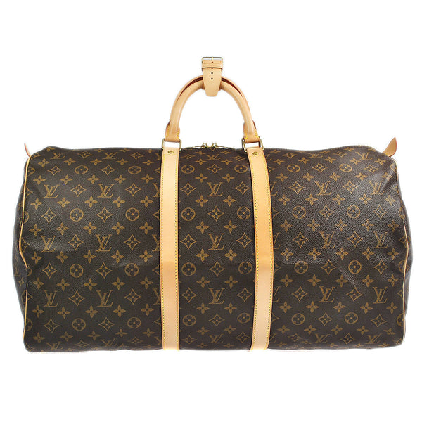 Louis Vuitton Monogram Keepall Travel Duffel Bag Size 55