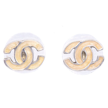 CHANEL CC Piercing Earrings Beige 00T 78690