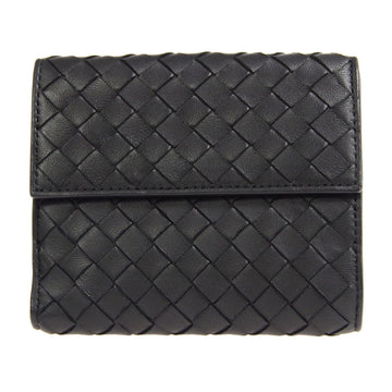 BOTTEGA VENETA Intrecciato Bifold Wallet Black 78751