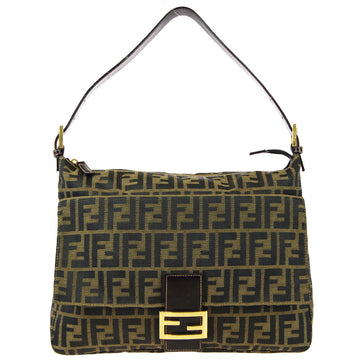 FENDI Zucca Shoulder Bag Brown 68496