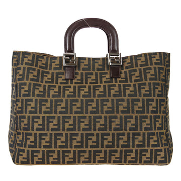 FENDI Zucca Tote Handbag Brown 78792