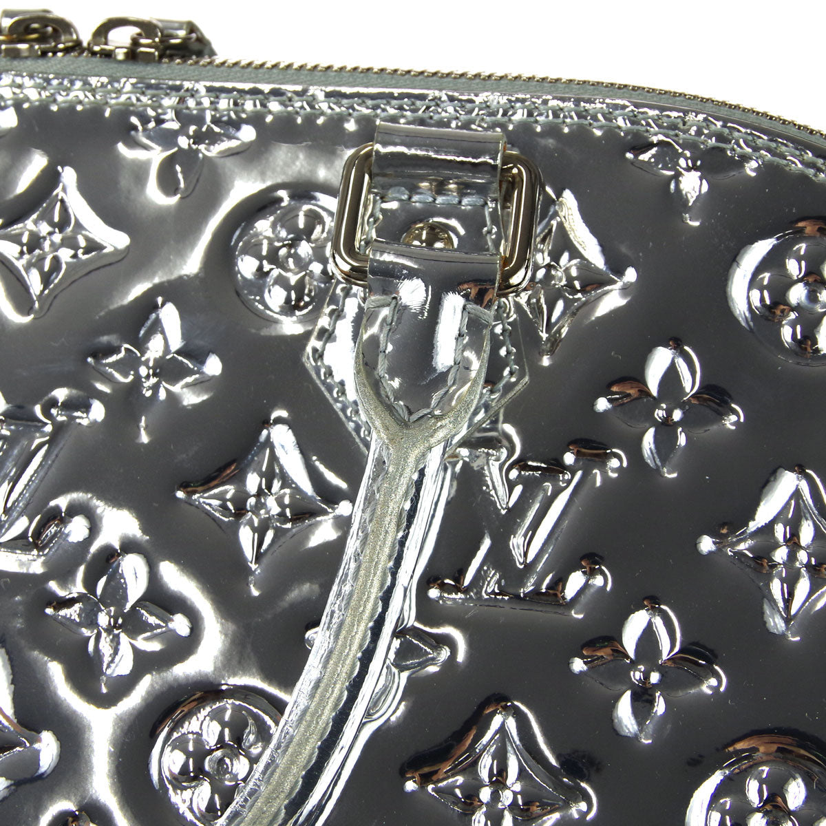 Louis Vuitton Alma MM Handbag Monogram Miroir Silver M93623 MI4008 28128