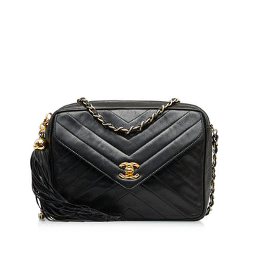 CHANEL CC Chevron Crossbody Bag