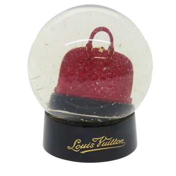 LOUIS VUITTON Snow Globe Alma VIP Limited Clear Red LV Auth 21565