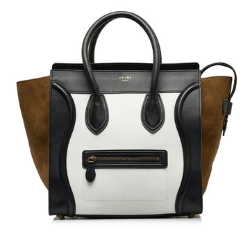 CELINE Mini Tricolor Luggage Tote Tote Bag