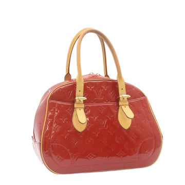 LOUIS VUITTON Vernis Summit drive Hand Bag Pomme D'amour M93513 LV Auth 23393