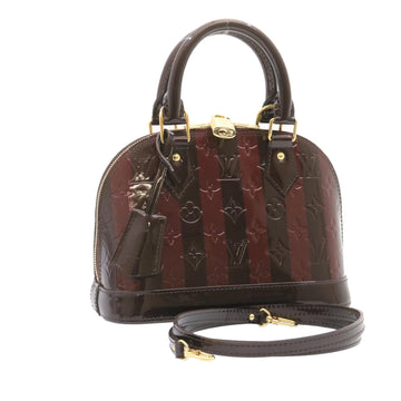 Alma long handbag Louis Vuitton Red in Denim - Jeans - 17828028