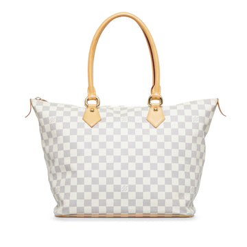 LOUIS VUITTON Damier Azur Saleya MM Handbag