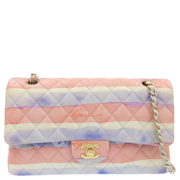 Chanel pink and sales blue bag