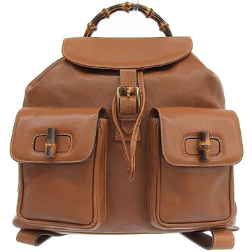 GUCCI Bamboo Backpack Camel