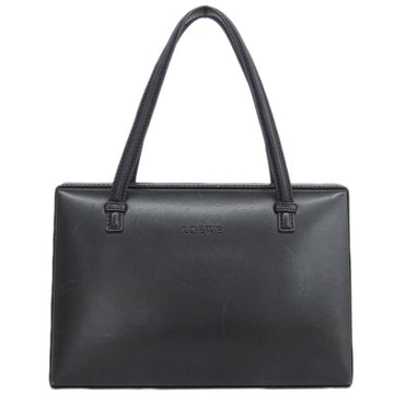 LOEWE Logo Embossed Top Handle Bag Black