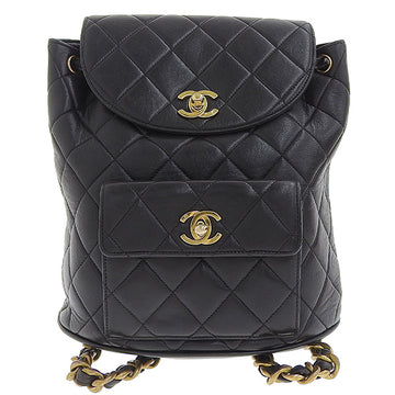 CHANEL Double Turn-Lock Backpack Black