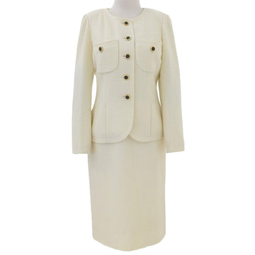 CHANEL Round Button Ensemble Ivory