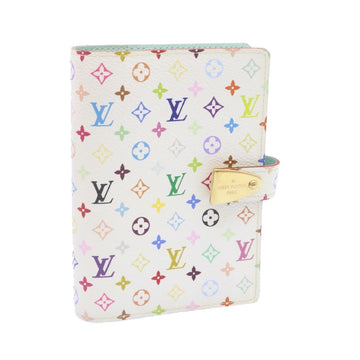 LOUIS VUITTON Multicolor Agenda Partonaire PM Day Planner Cover White Auth 24994