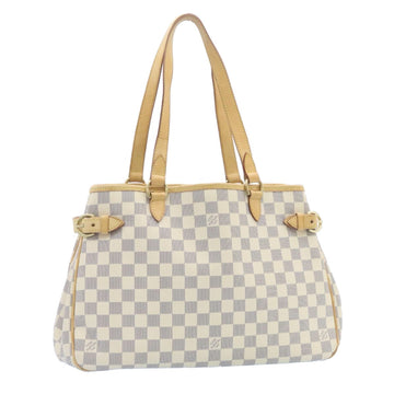 LOUIS VUITTON Damier Azur Batignolles Horizontal Tote Bag N48172 LV Auth 25041A