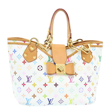 LOUIS VUITTON Monogram Multicolor Annie GM Tote Bag White M40303 LV Auth 25073A