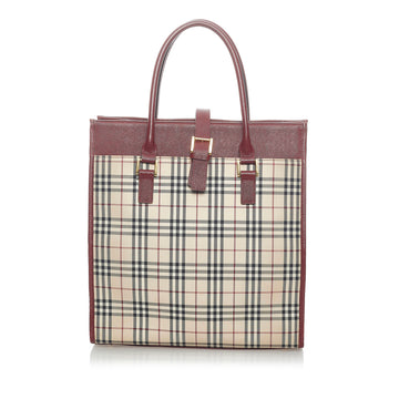 Burberry House Check Canvas Handbag