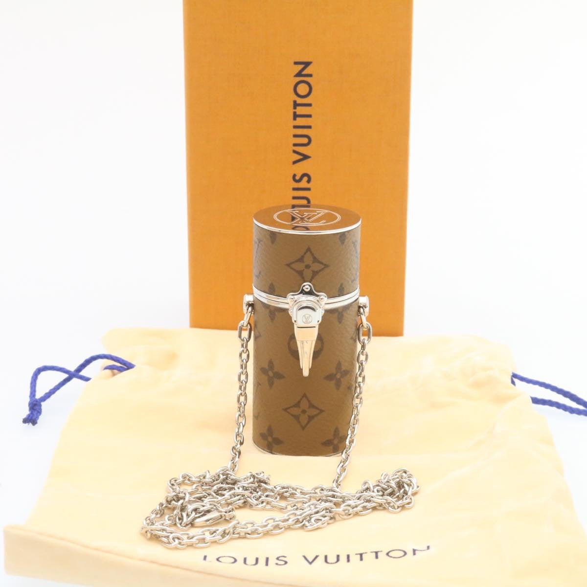 Louis Vuitton Monogram Reverse Lipstick Case Cosmetic Pouch Mp2407