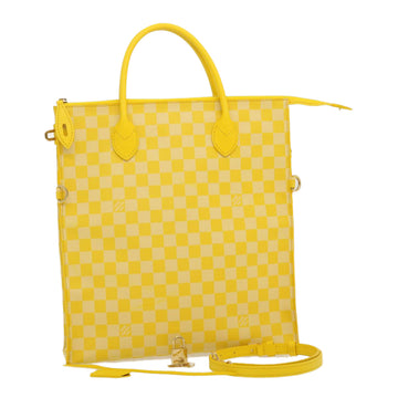 LOUIS VUITTON Damier Color Mobile 2way Shoulder Bag Yellow N41305 LV Auth 27711A