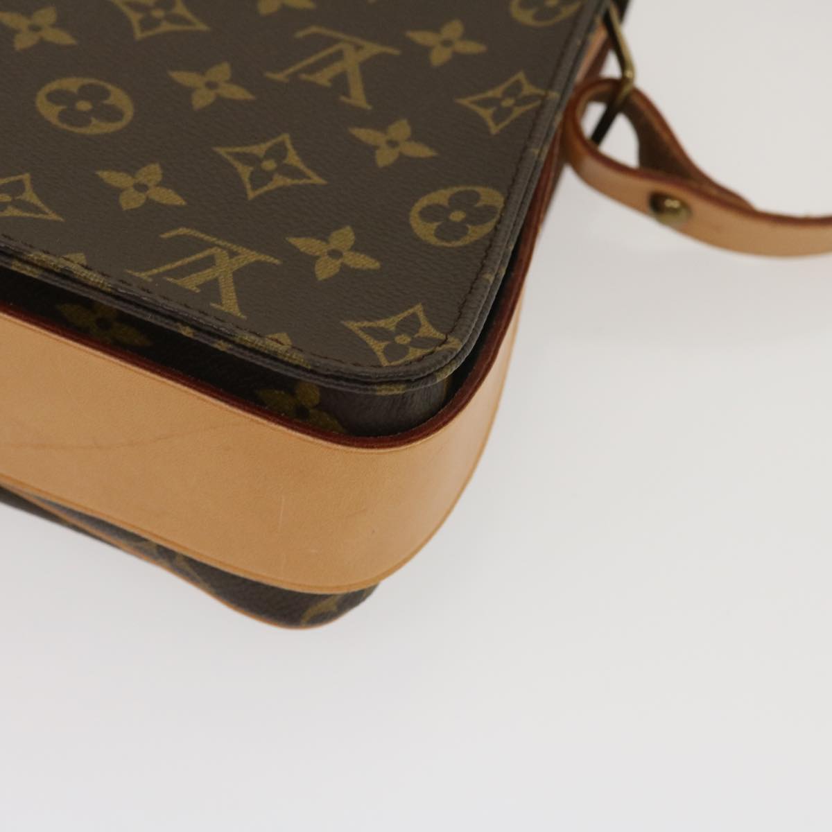 LOUIS VUITTON Monogram Cartouchiere GM Shoulder Bag M51252 LV Auth 286