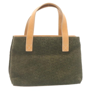 CELINE Hand Bag C Macadam Green Auth 28729