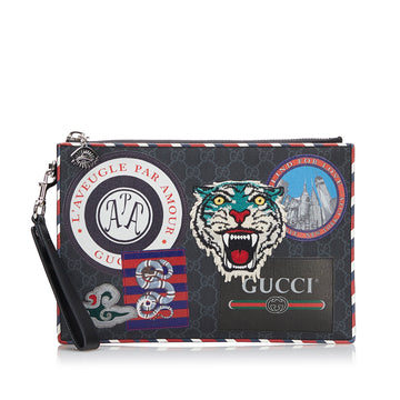 Gucci GG Supreme Night Courrier Clutch Clutch Bag