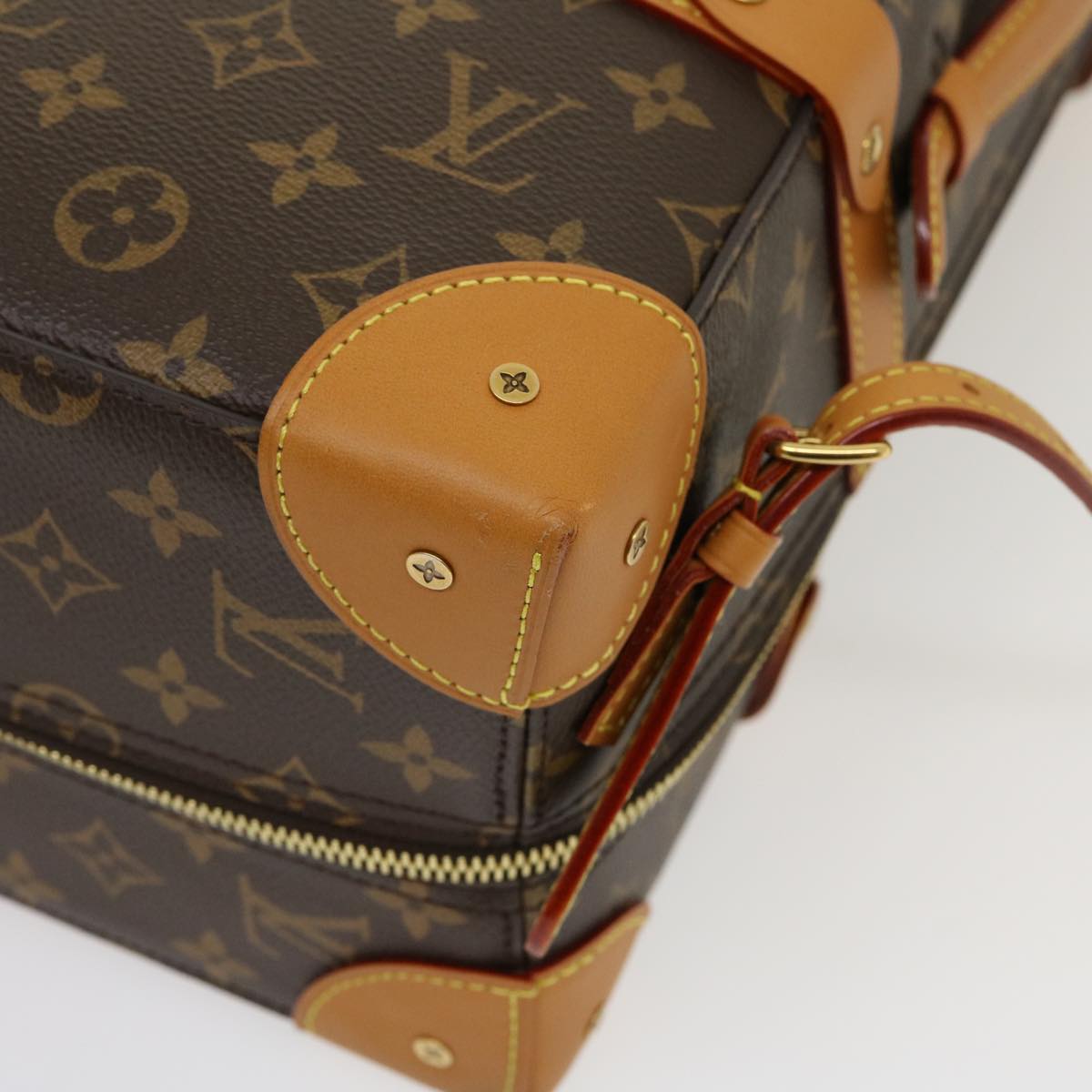 Handbags Louis Vuitton Louis Vuitton Monogram Soft Trunk Backpack mm Trunk M44749 LV Auth 29610a