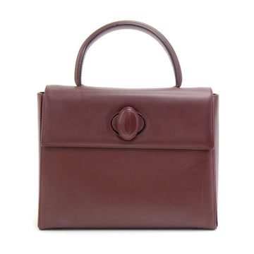 CARTIER Must Line Burgundy Leather Handbag