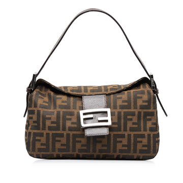 FENDI Zucca Double Flap Baguette