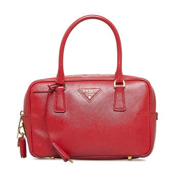 PRADA Saffiano Lux Bauletto Handbag