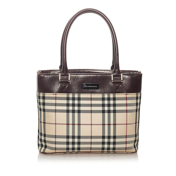 Burberry House Check Canvas Handbag