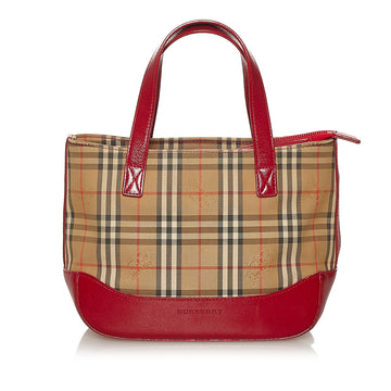 Burberry Haymarket Check Canvas Handbag