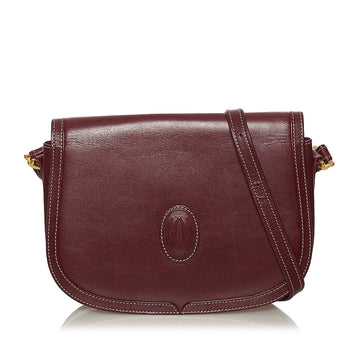 Must de Cartier Leather Crossbody Bag